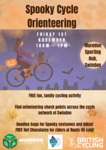 Flyer advertising the spooky cycle orienteering